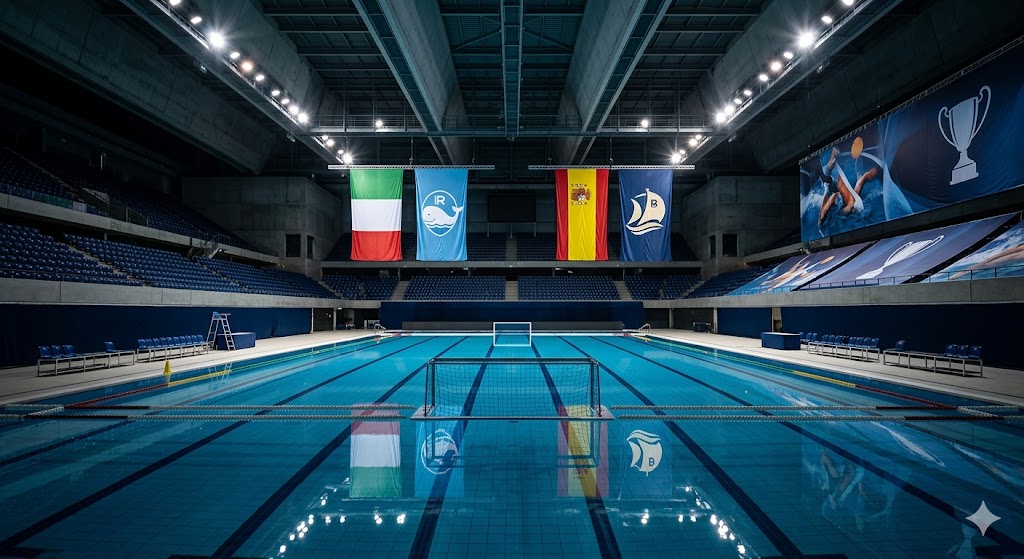 Piscina di Malta pronta per la finale della Champions League di pallanuoto 2026.