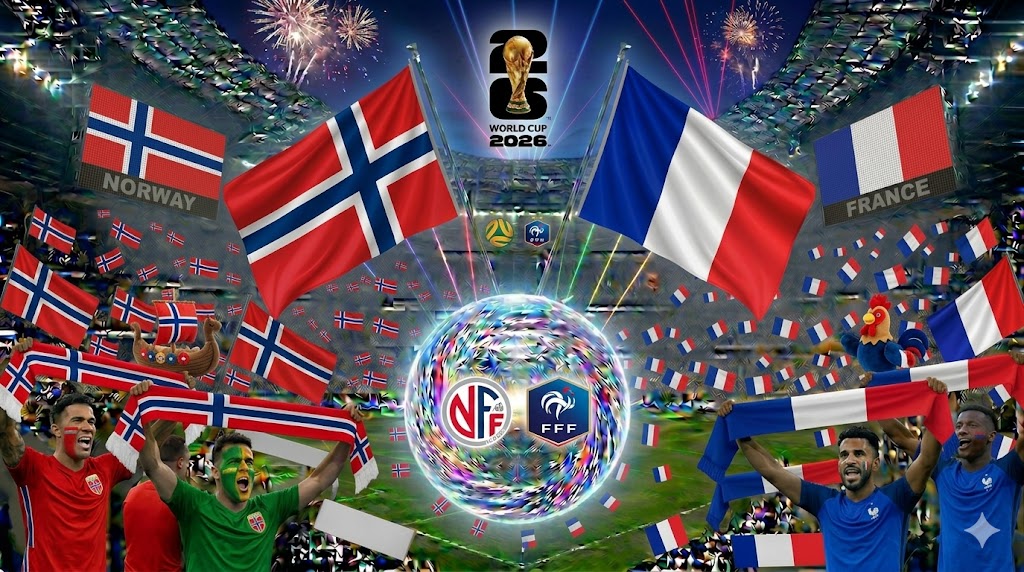 Tutti gasati prima del fischio d'Inizio di Francia - Norvegia ai Mondiali 2026.