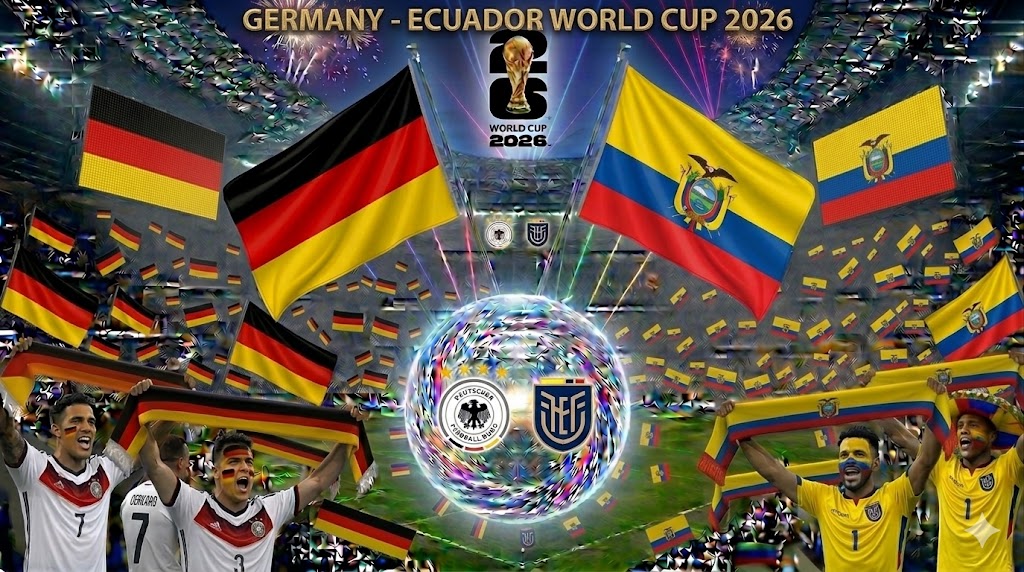 Tifosi di Germania ed Ecuador.