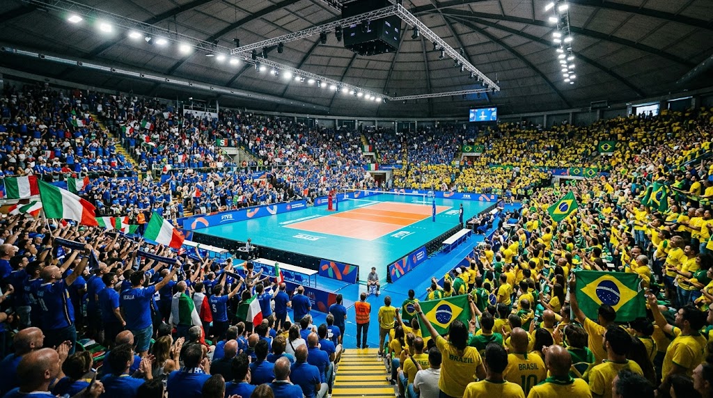 Tifosi di Brasile e Italia per la VNL 2026.