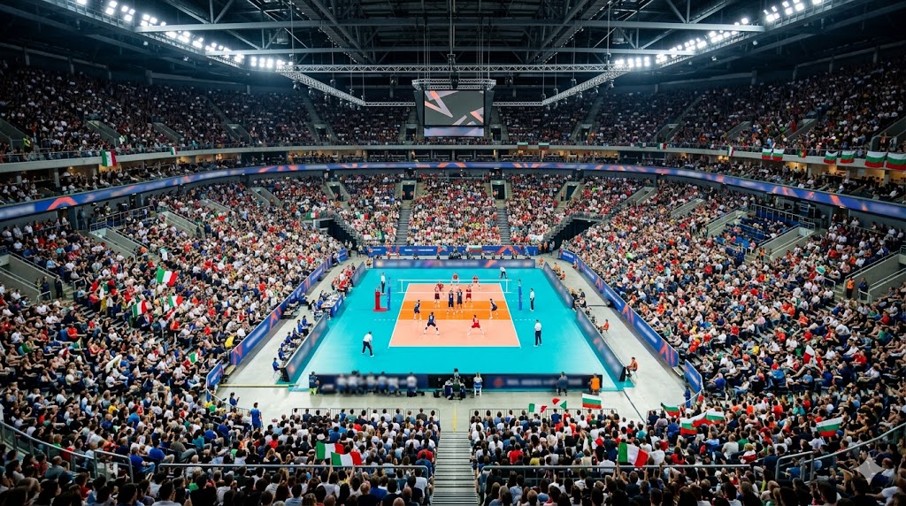 Sfida in corso tra Italia e Bulgaria nella VNL 2026.