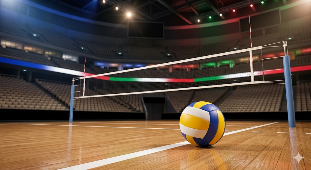 Palazzetto vuoto in attesa di Italia - Francia (VNL 2026)