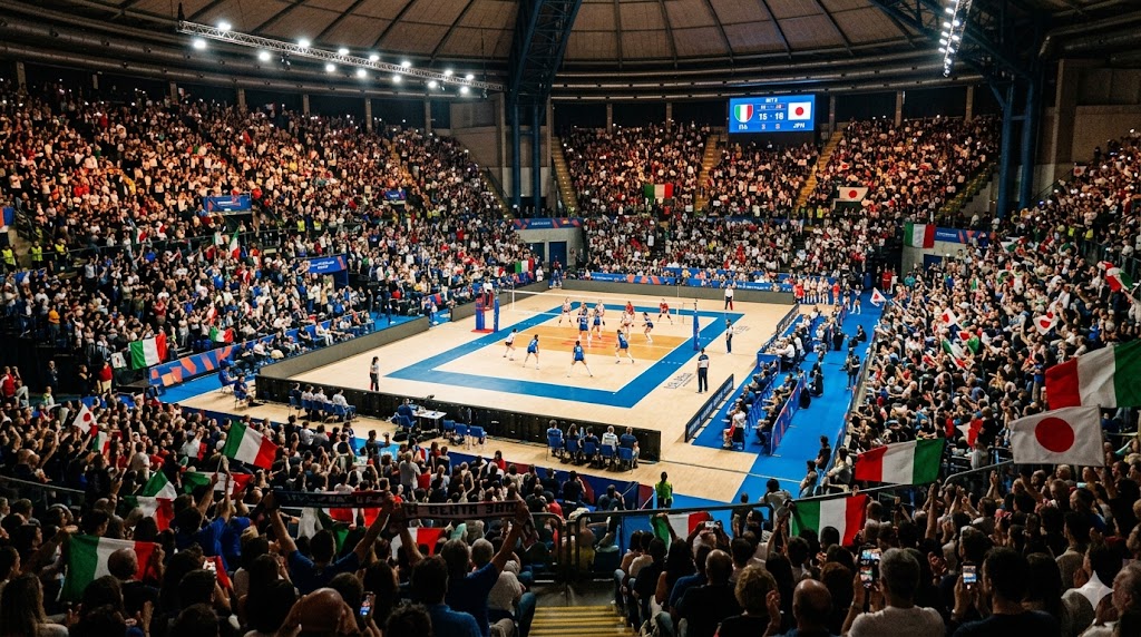 Italia e Giappone si sfidano in campo per la VNL 2026 Donne.