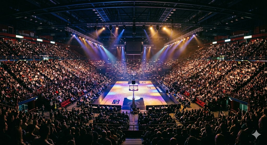 Forum di Assago pieno in attesa di Gara 1 della finale Playoff LBA 2026.