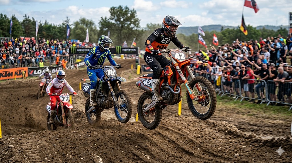 Motocross impegnate nel GP di Portogallo 2026.