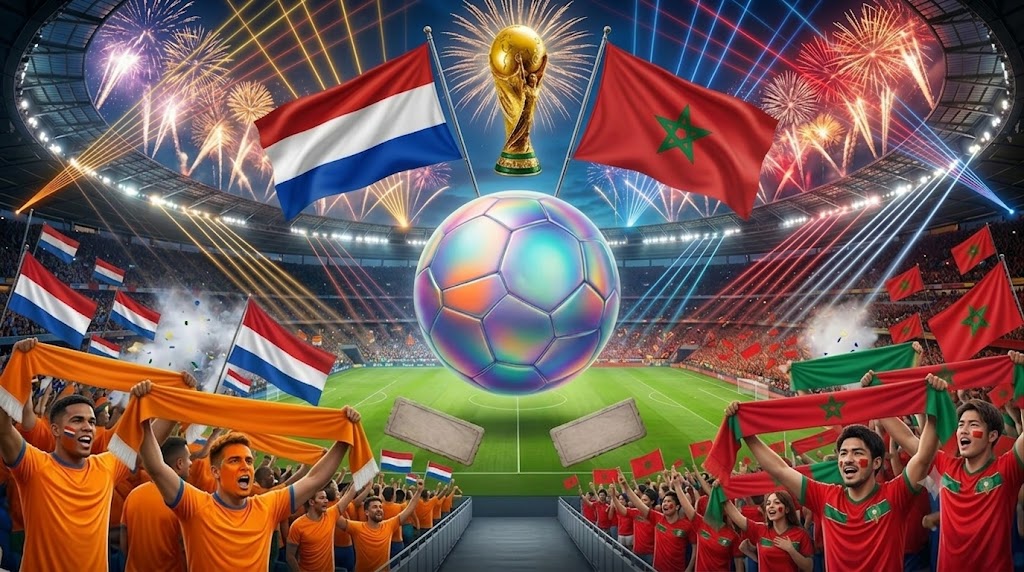 Olanda - Marocco e i loro supporters ai Mondiali 2026.