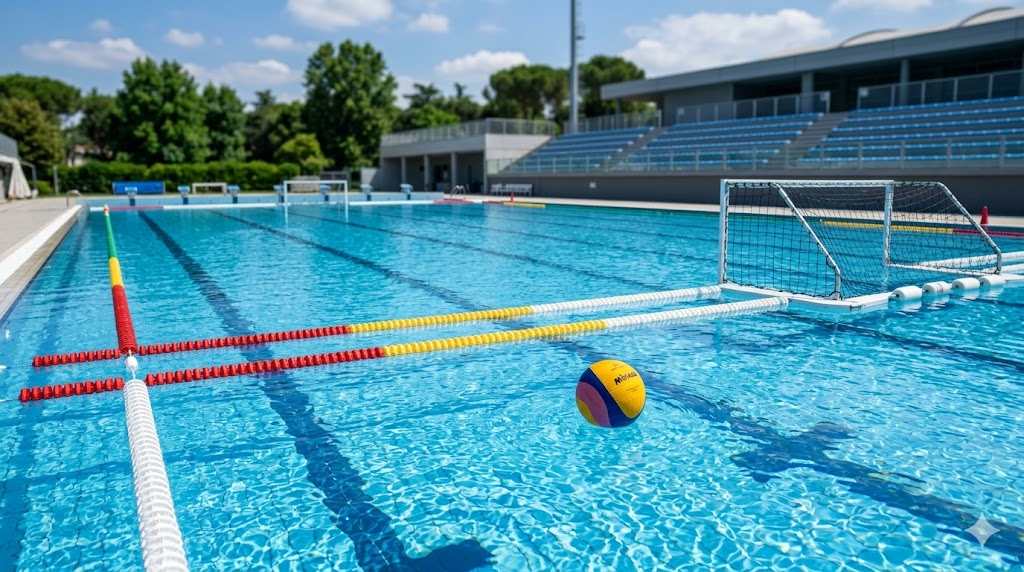 Piscina pronta ad ospitare una Gara 2 dei Playoff A1 femminile.