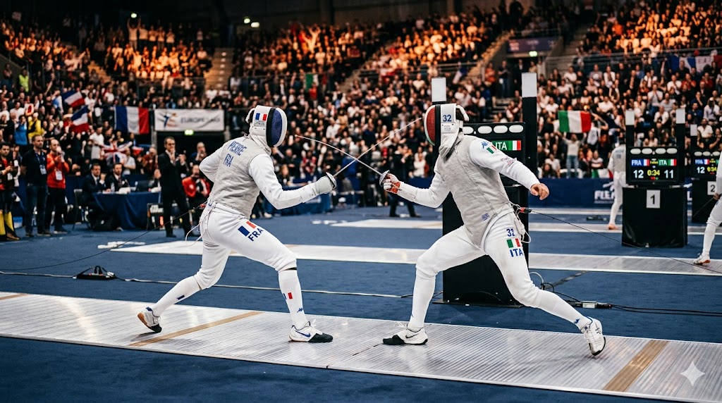 Penultima giornata in corso agli Europei di scherma 2026.