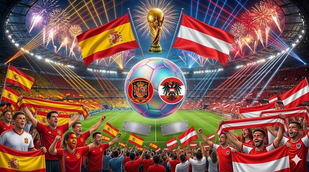 Tifosi di Spagna ed Austria.