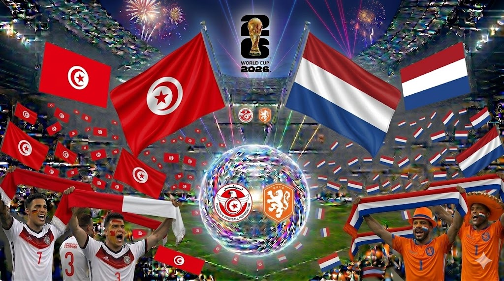 Tifosi di Olanda e Tunisia al Mondiale.
