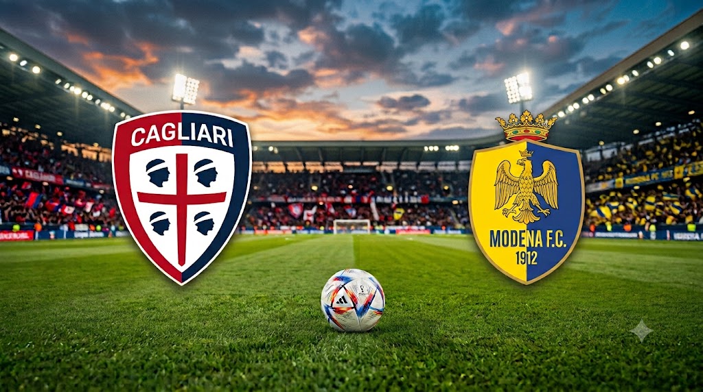 Stemmi di presentazione della Amichevole Cagliari - Modena.