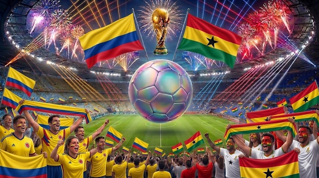 Tifosi di Colombia e Ghana ai Mondiali 2026