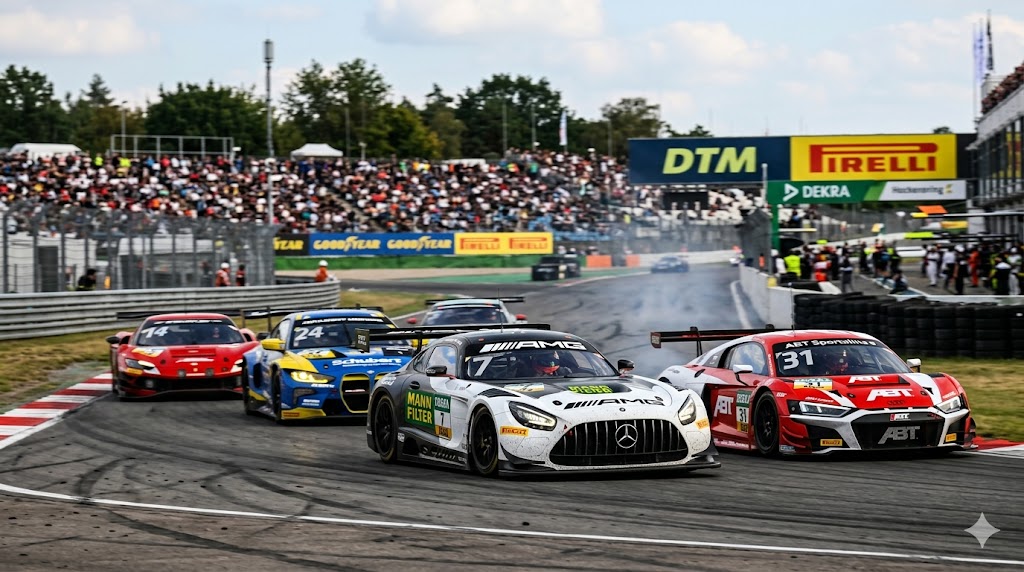 Gara di DTM in corso al Noisring.
