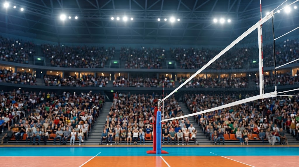 Palazzetto di Ningbo prima delle Finali VNL maschile 2026