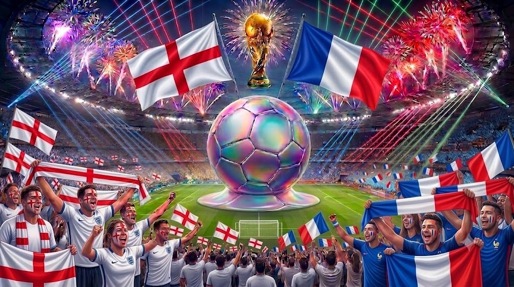 Tifosi di Francia e Inghilterra prima della finale per il terzo posto ai Mondiali 2026.