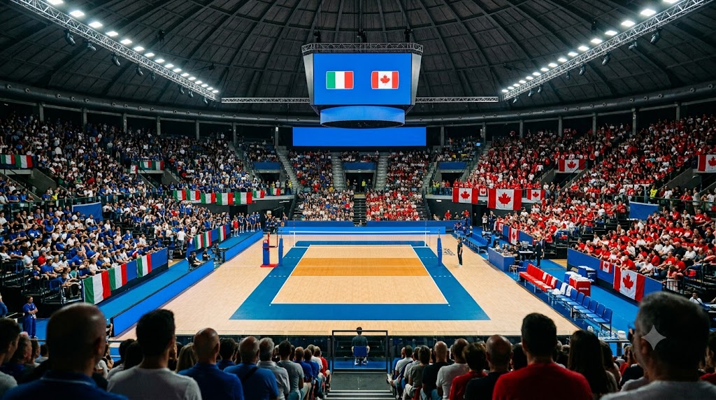 Italia - Canada di VNL in corso.