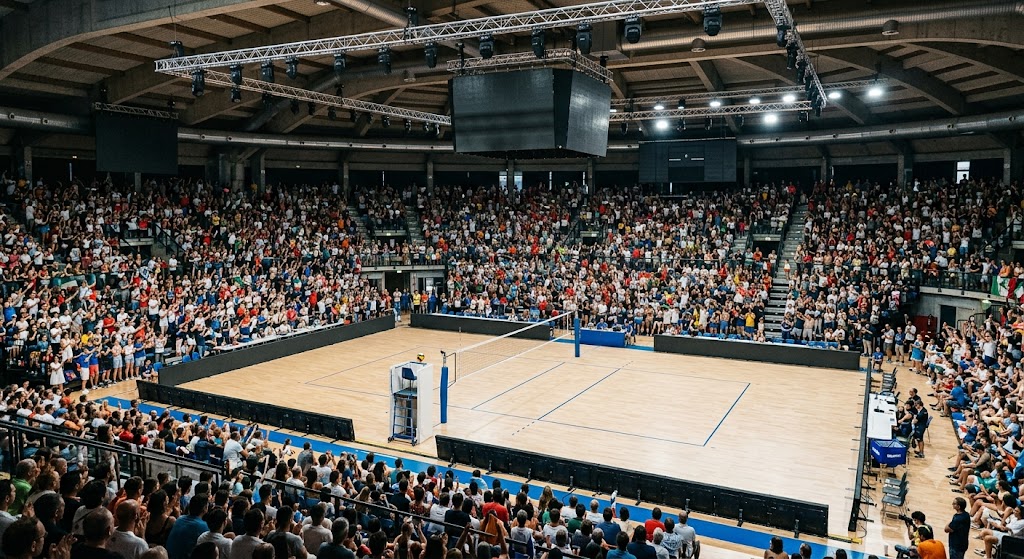 Palazzetto del volley di Osaka pronto per Italia - Giappone maschile, gara valevole per la VNL 2026.