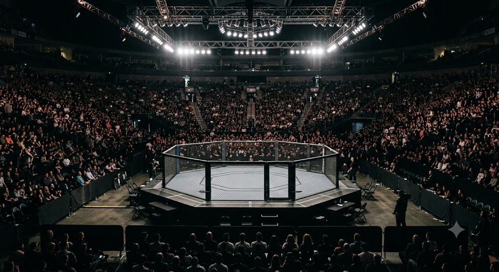 Arena pronta per la sfida di McGregor vs Holloway.
