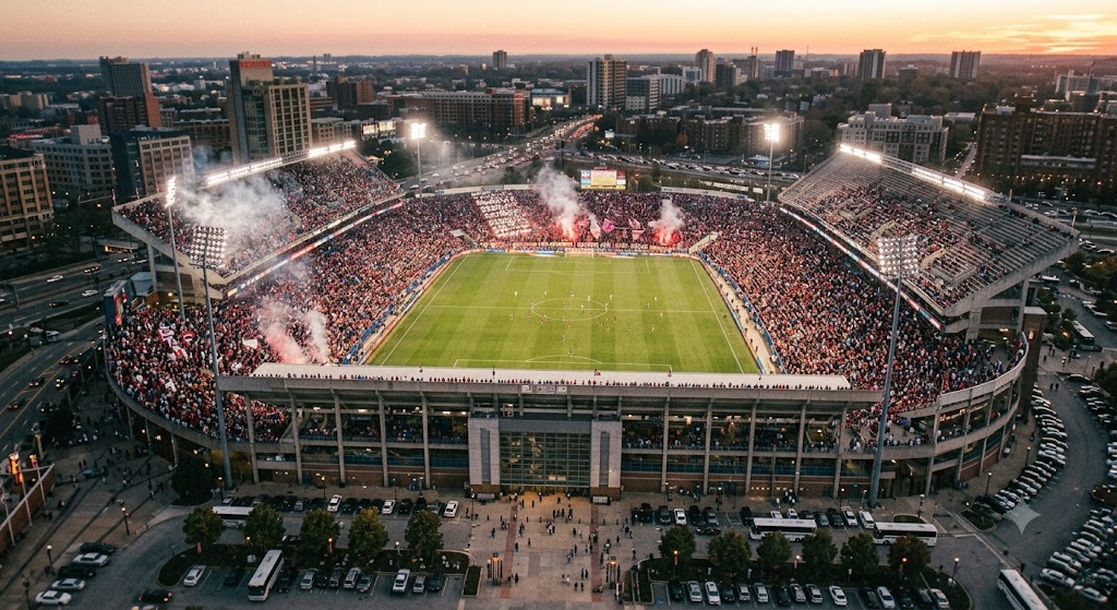 Immagine di uno stadio durante un match dei Mondiali 2026.
