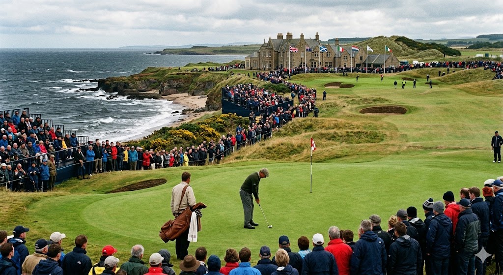 Golfista durante lo Scottish Open 2026.