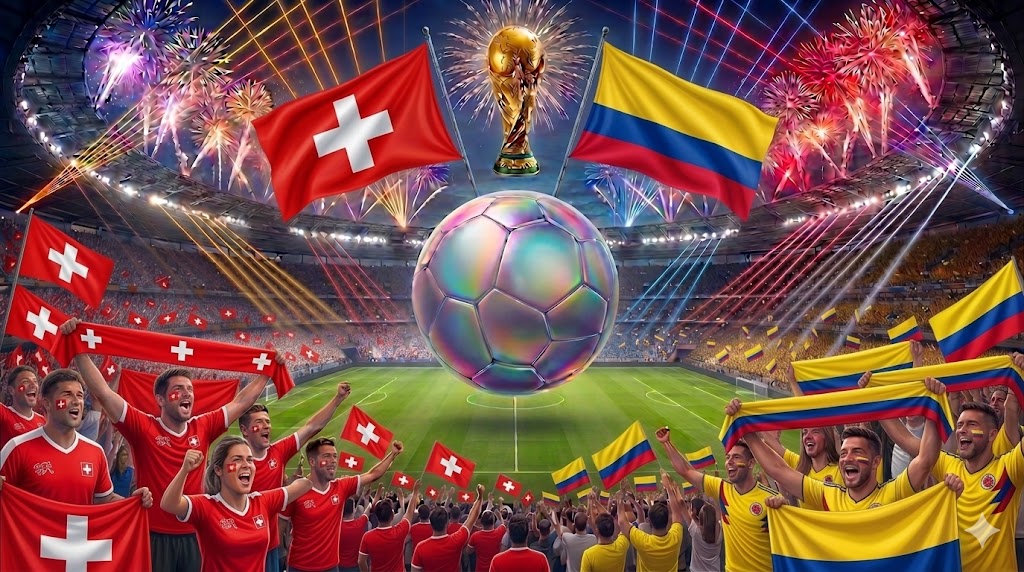 Tutto pronto per la sfida dei Mondiali tra Svizzera e Colombia.