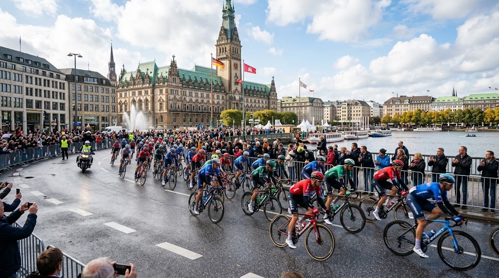 Classica di Amburgo 2026 in corso sulle strade tedesche.