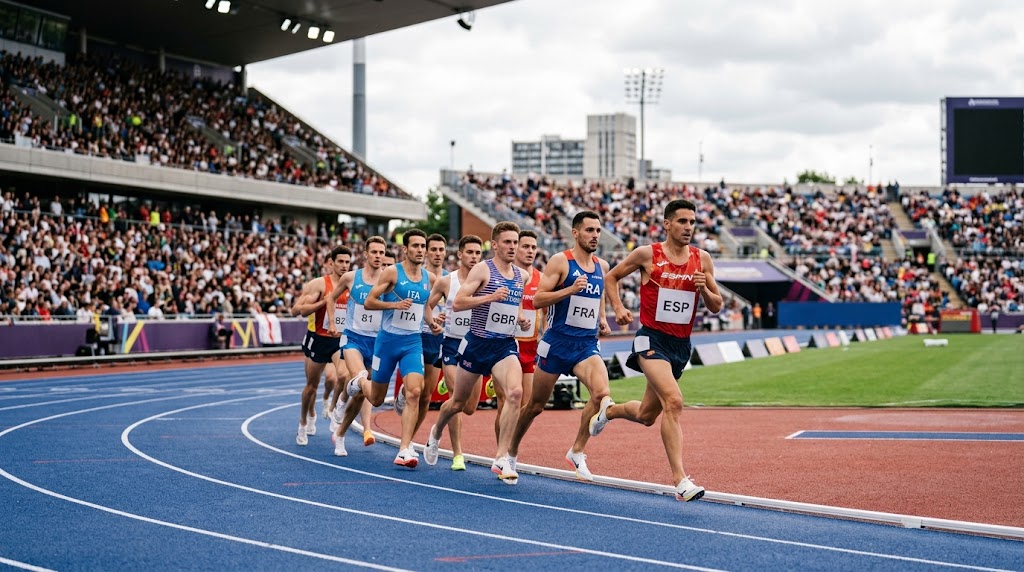 Europei atletica 15 agosto, gara di mezzofondo a Birmingham 2026.