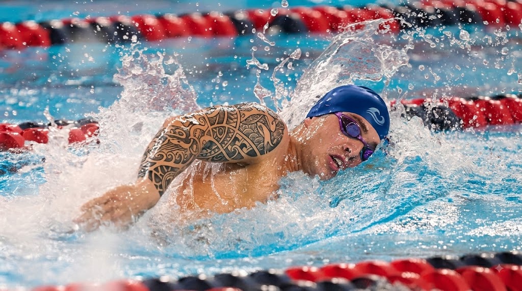 Nuotatore che presenta la giornata del 13 agosto agli Europei di nuoto.