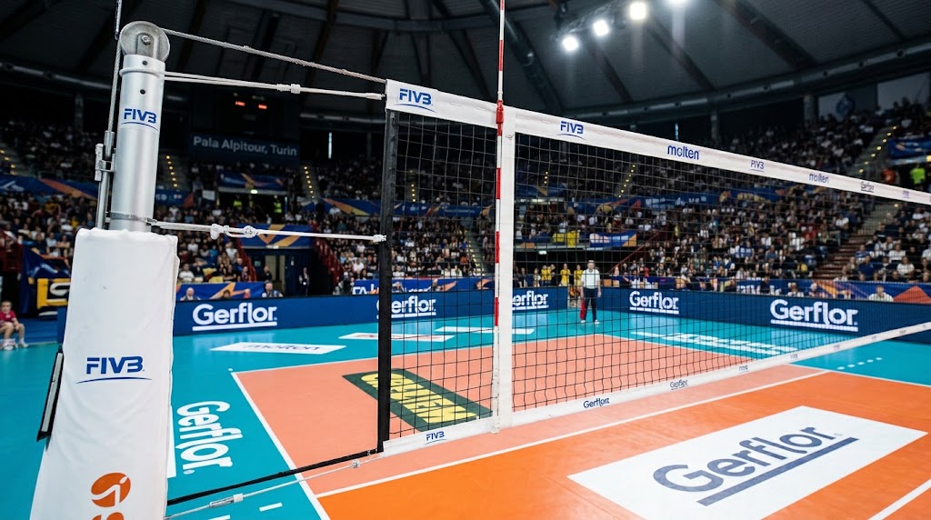 Europei Volley Donne 2026 prima giornata, dettaglio della rete.