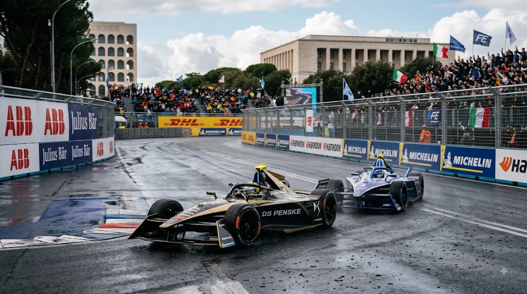 Formula E Londra 2026, vetture in movimento