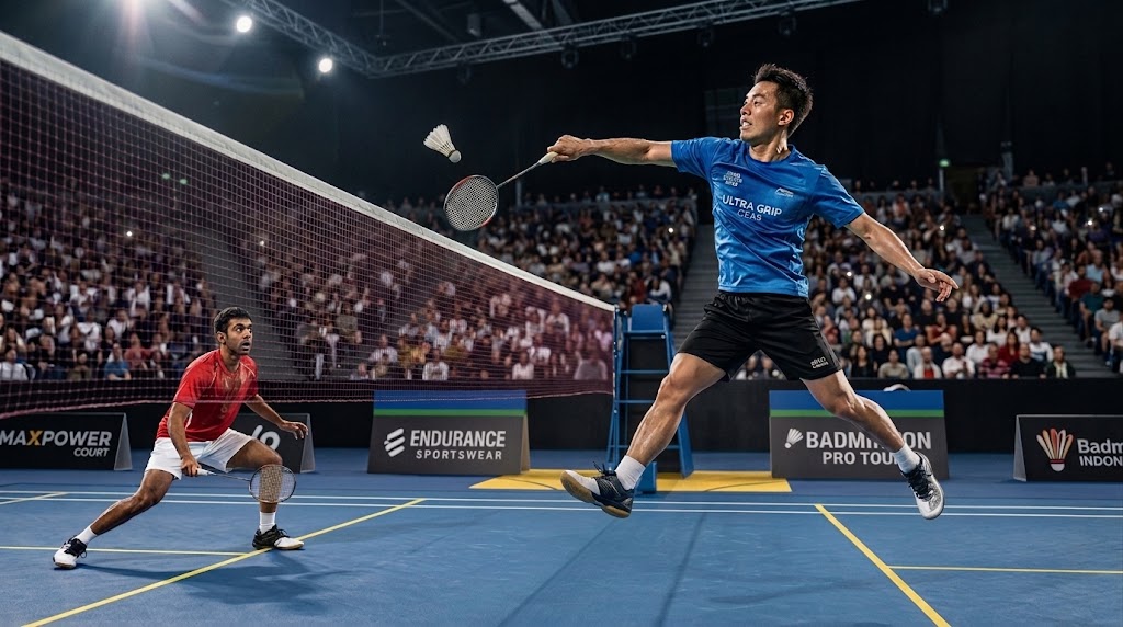 Mondiali Badminton 2026, azione in corso nel primo turno della rassegna.