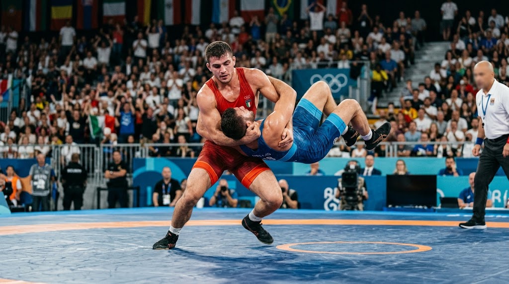 Mondiali Lotta Under20 2026, scontro sul tatami.