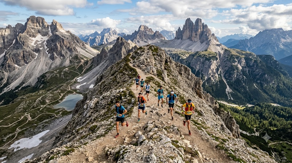GT World Series Sierre-Zinal 2026, visuale panoramica della gara maschile.
