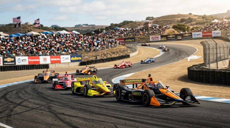 Macchine IndyCar a Laguna Seca 2026.