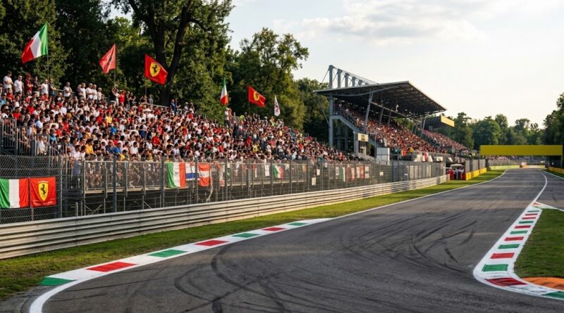 Sport in TV 4 settembre, tracciato di Monza.